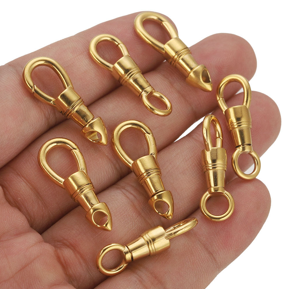Toggle Clasp Gold - 2 stks/partij Rvs Tas Sleutelhanger Haak