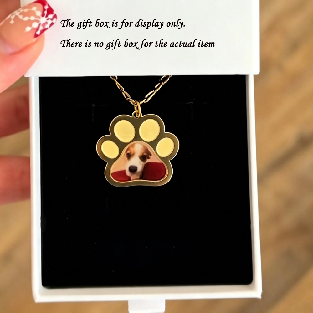 Making Custom Jewelry - Gepersonaliseerde huisdierpootkleuren print foto ketting roestvrij