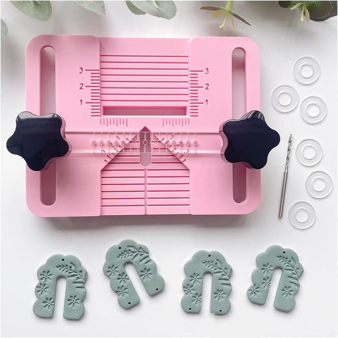 Jewelry Making Guide - Polymeer Klei Oorbel Boorgeleider Piercing Tool