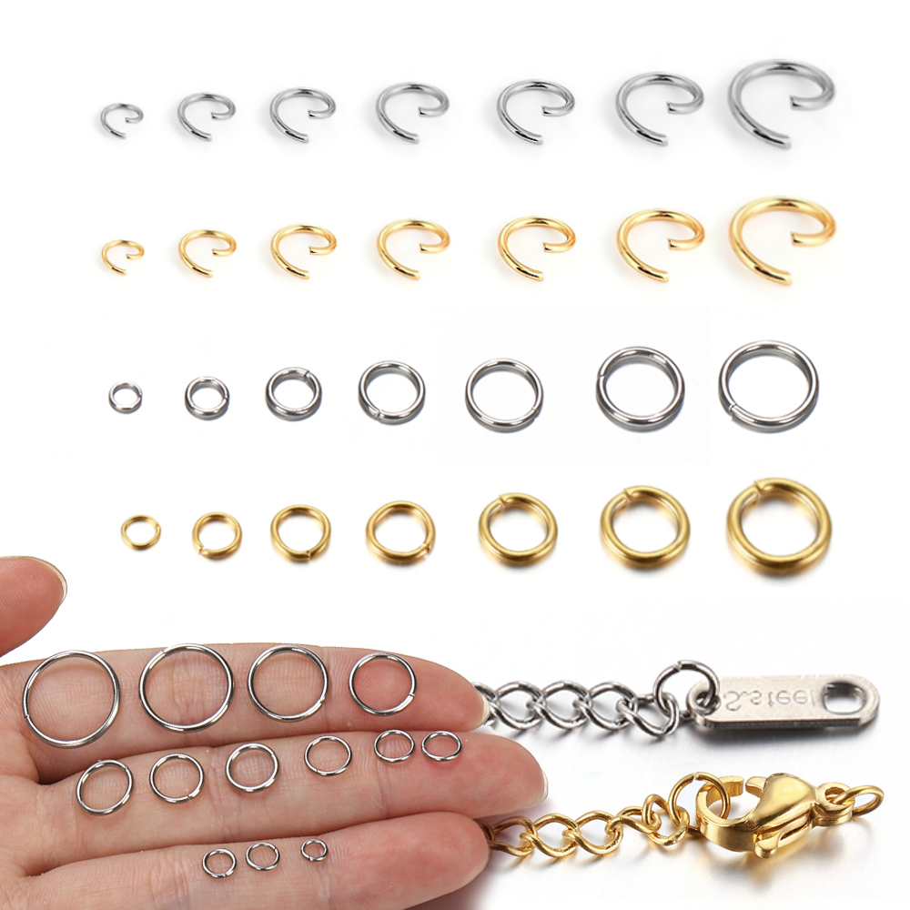 Jewelry Making Supplies Wholesale - 100-200 stks/partij Rvs Open Ringetjes Split