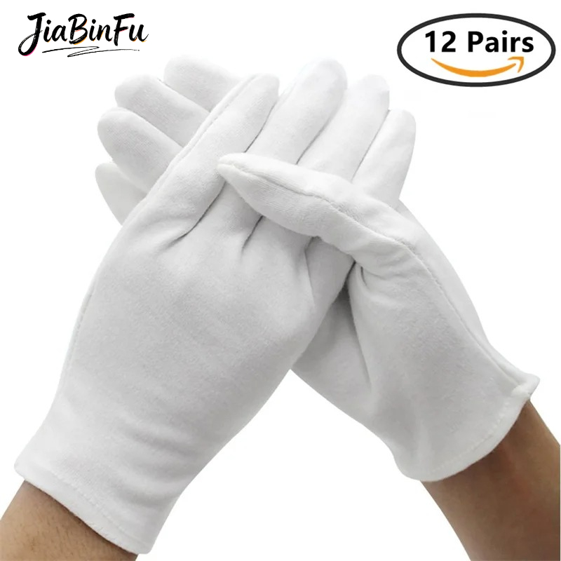 Jewelry Making Gloves - 12/6 paar katoenen werkhandschoenen voor droge