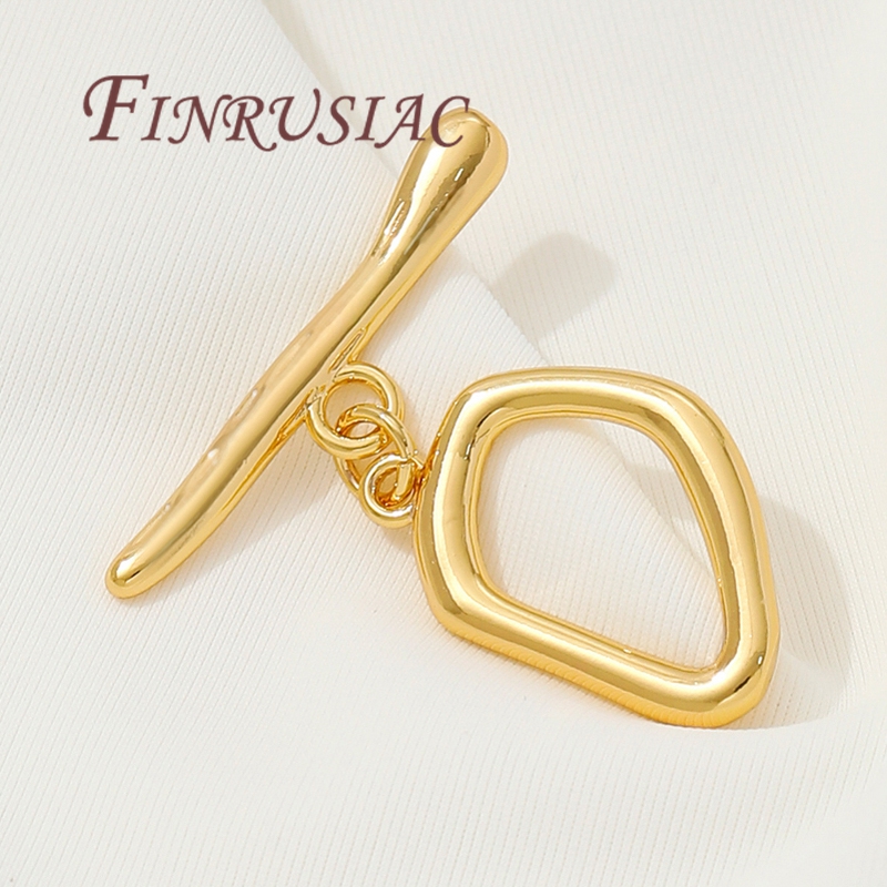 Toggle Clasp Gold - 18K vergulde toggle sluitingen, messing OT
