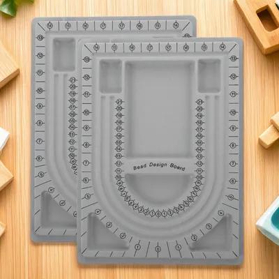 Bead Organizer Tray - 2 stuks kralenontwerpplaten kettingontwerpblad sieraden maken