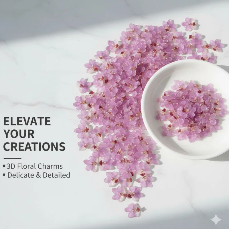 Jewelry Making Event - Natuurlijke roze hars orchidee DIY Kit