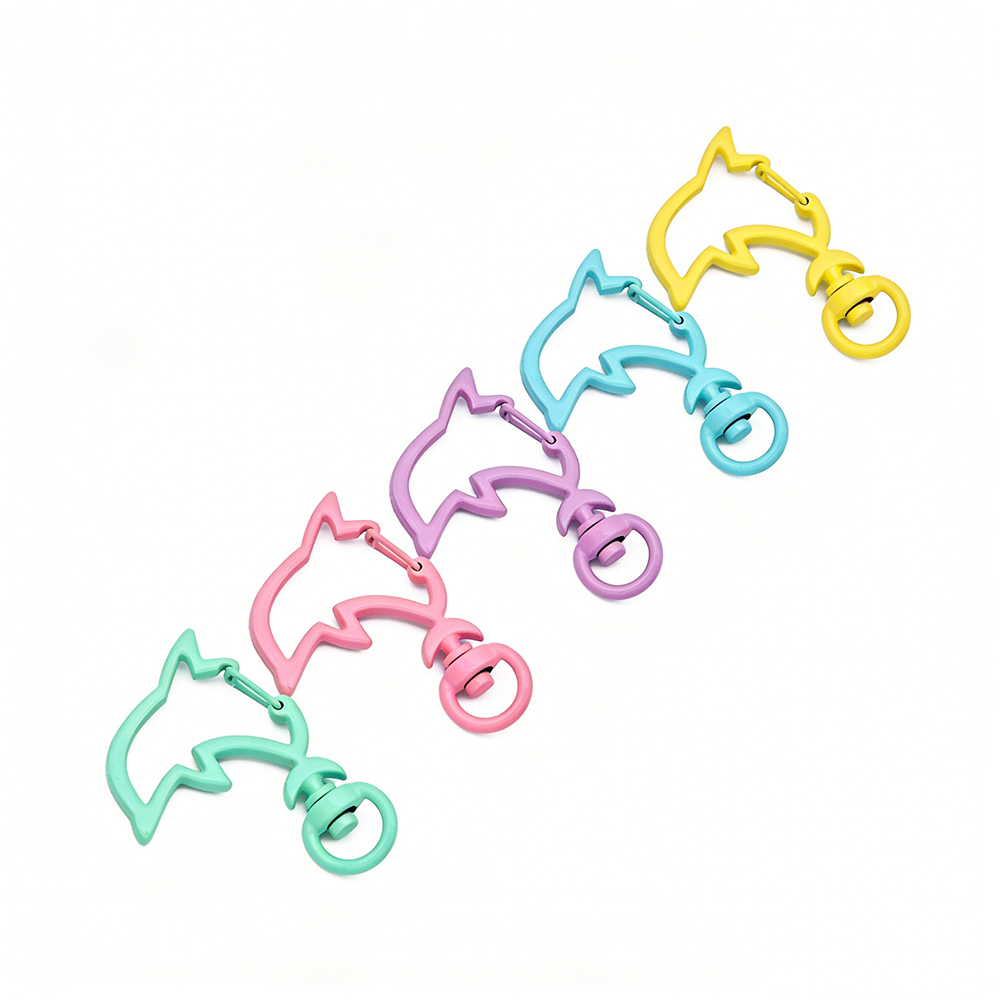 Jewelry Making Supplies Wholesale - 10 stuks snoepkleuren metalen dolfijn snap