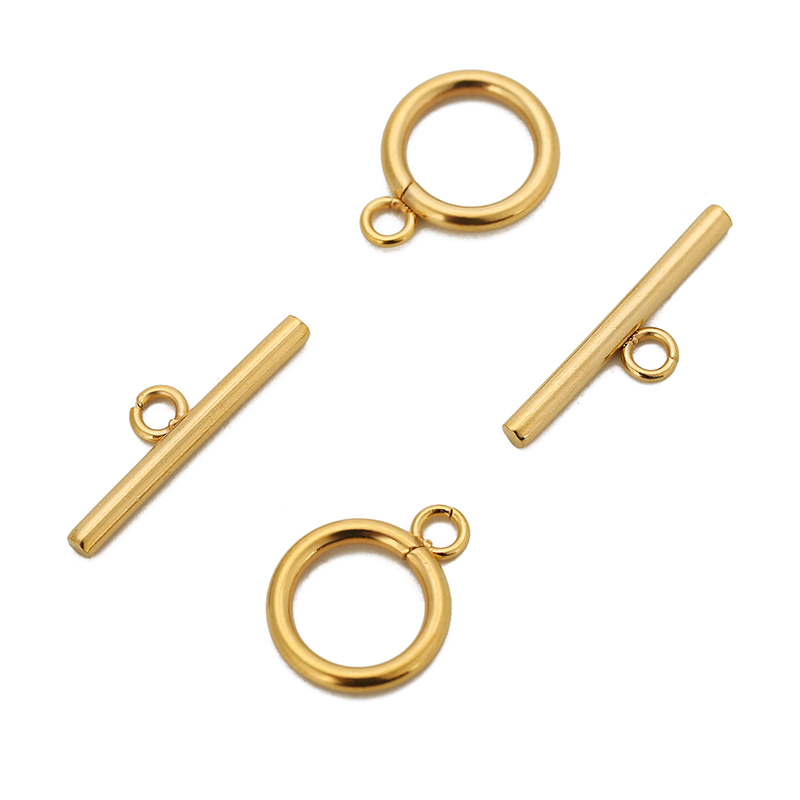 Toggle Clasp Gold - 5/10 Sets/pak Rvs Ot Toggle Sluitingen