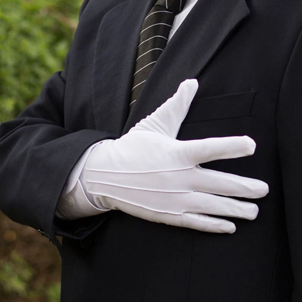 Jewelry Making Gloves - Zachte witte katoenen handschoenen Dunne hand