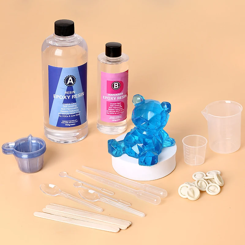 Jewelry Making Gloves - Epoxyhars Kit Kristalhelder Gemakkelijk mengen AB-hars