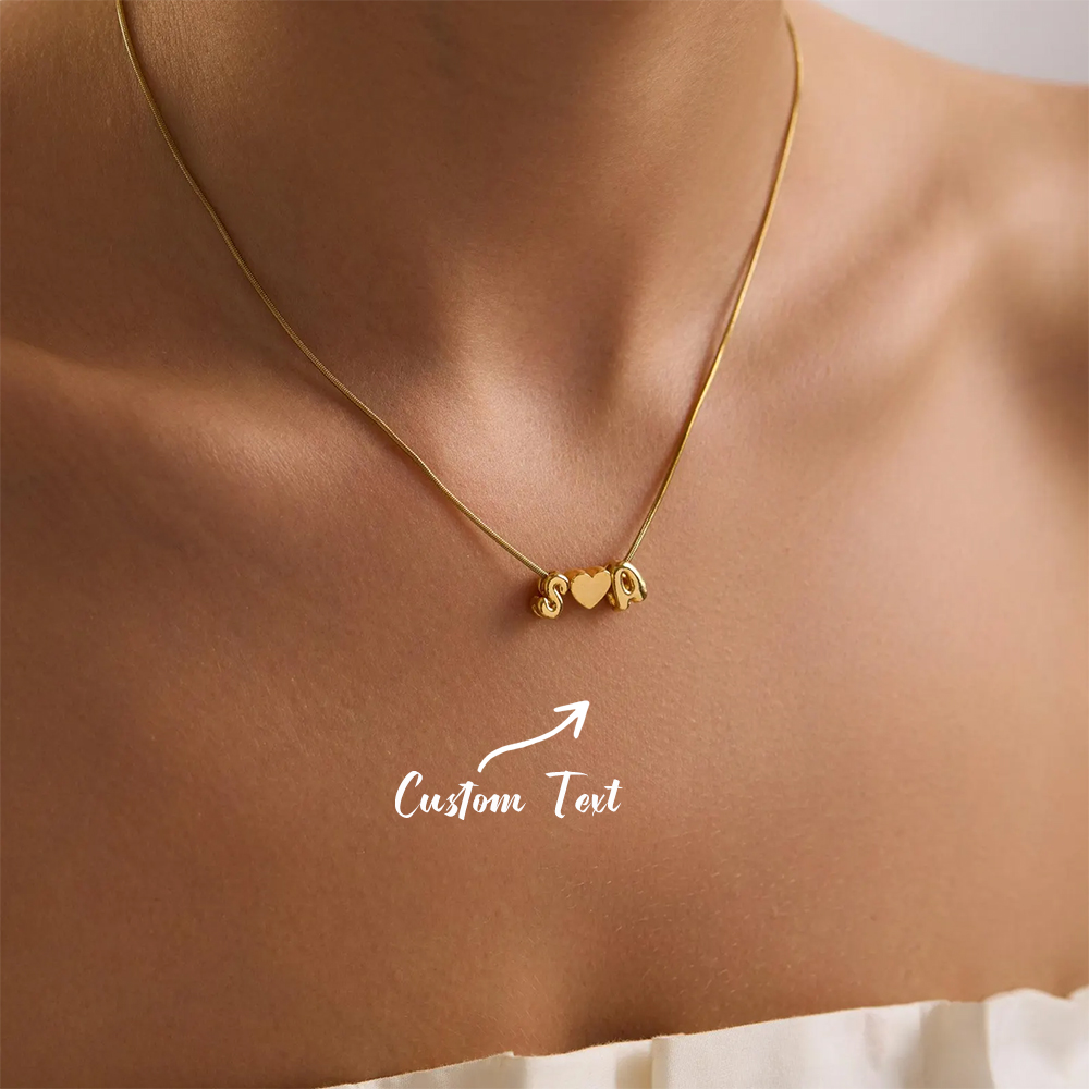 Making Custom Jewelry - Aangepaste twee initiële naam 3d Bubble
