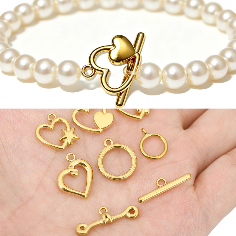 Toggle Clasp Gold - 5 sets PVD Never Fade roestvrijstalen
