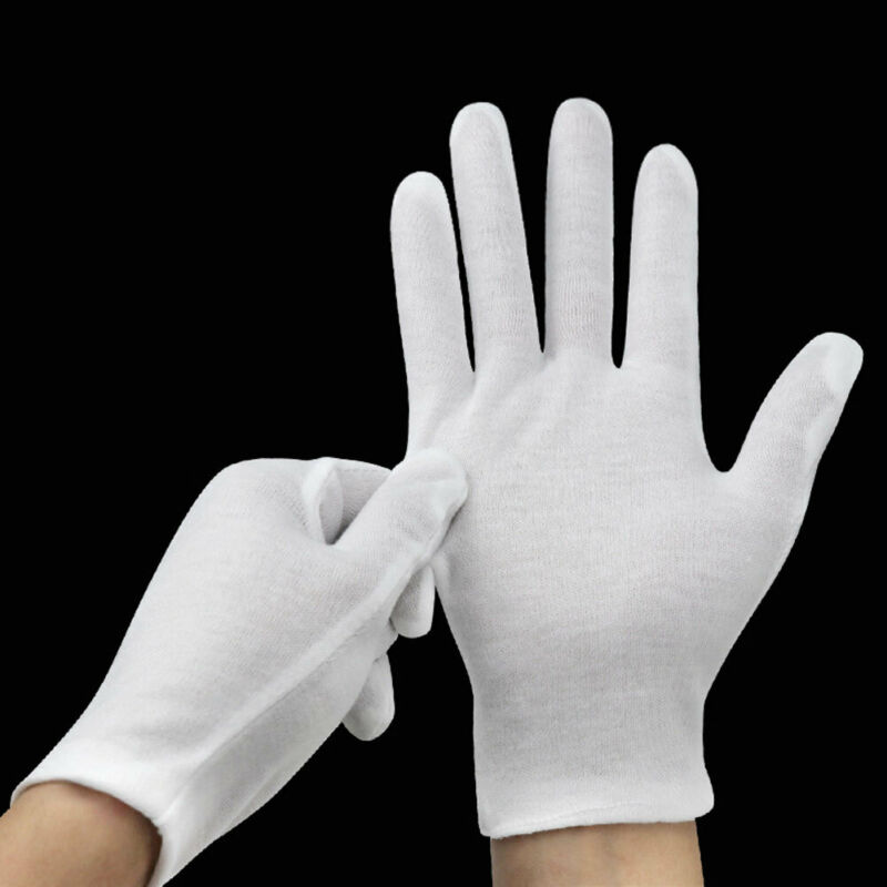 Jewelry Making Gloves - 24 STKS Witte Handschoenen 12 Paar