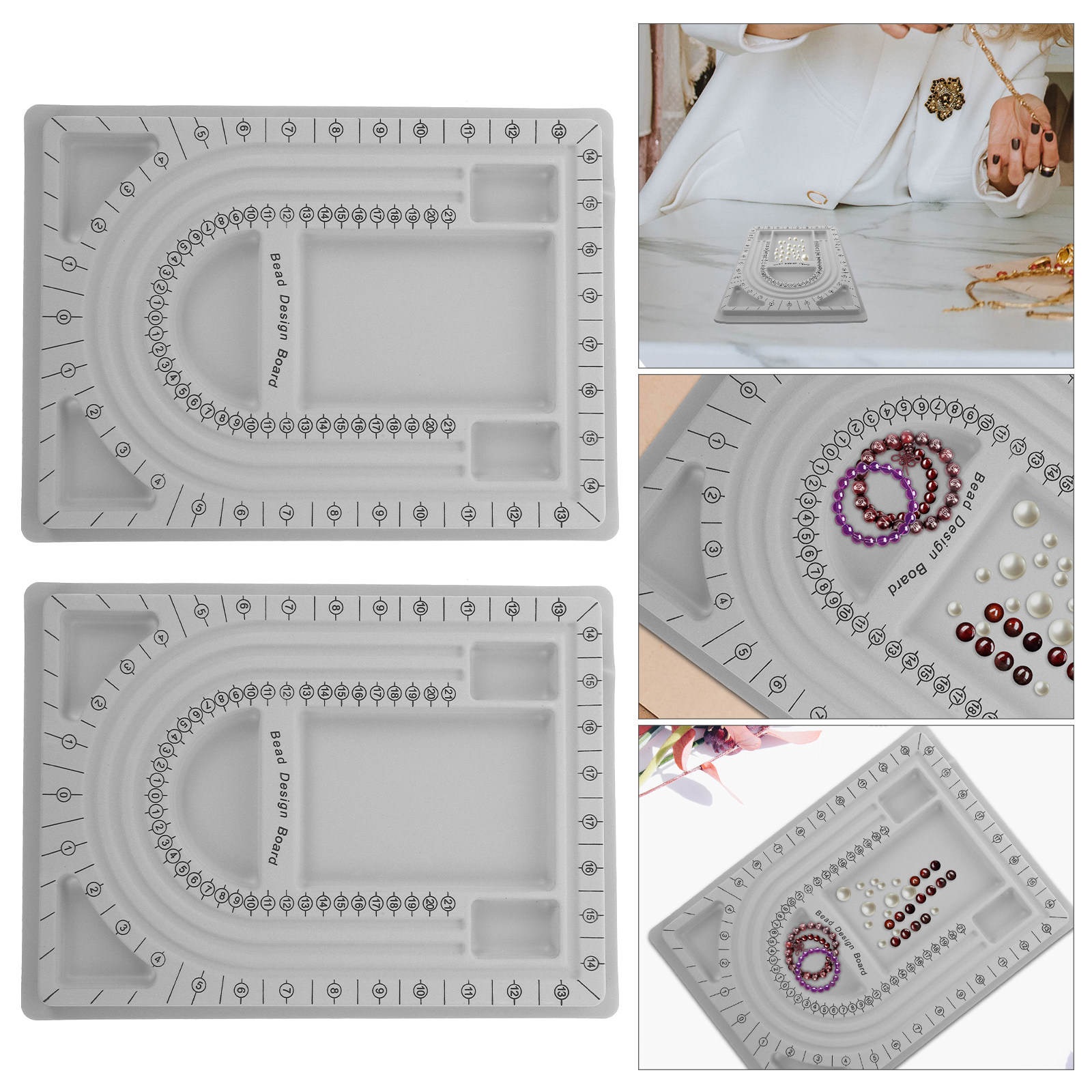 Bead Organizer Tray - 2 stuks kralenontwerpplank voor het maken