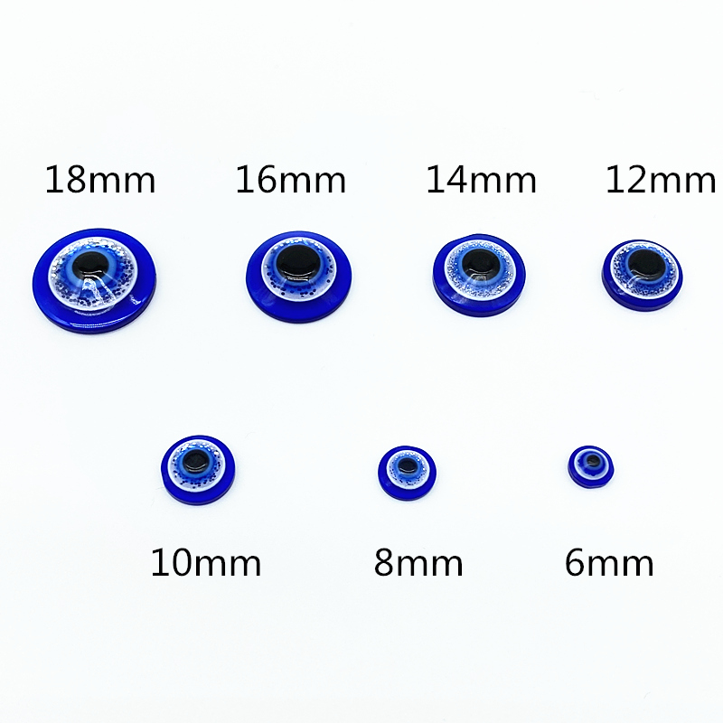 Jewelry Making Event - Hete Aanbieding 6/8/10/12/14/25/38mm Blauwe Hars Turkse