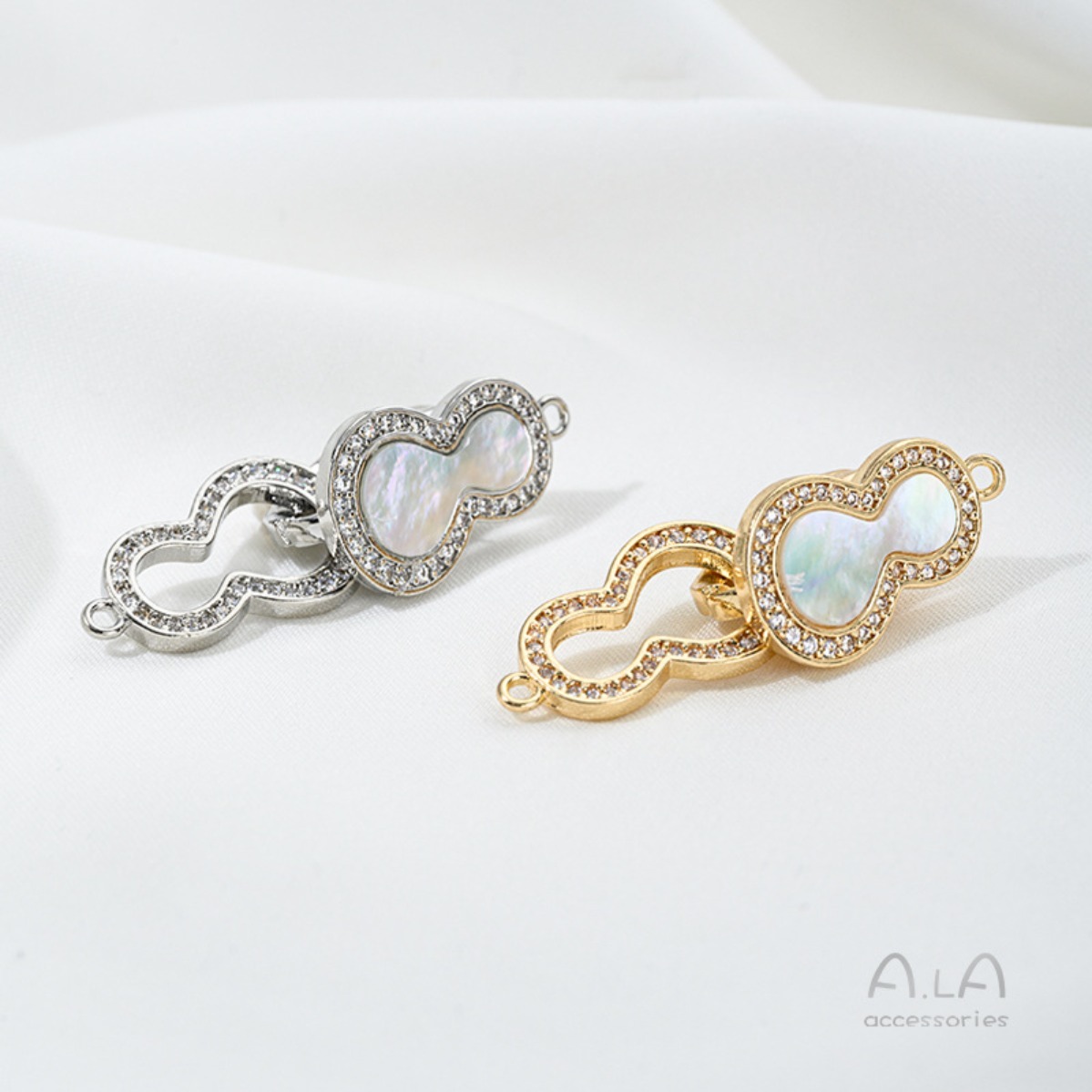 Messing 14K verguld parelmoer  - Toggle Clasp Gold recensie en prijs