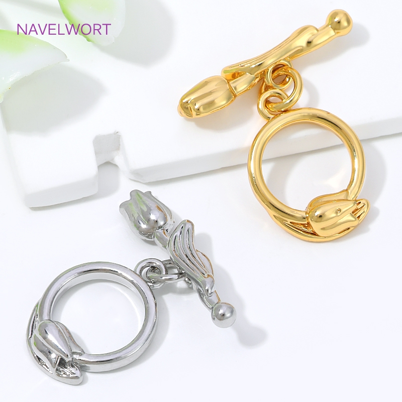 18K verguld messing toggle slu - Toggle Clasp Gold recensie en prijs