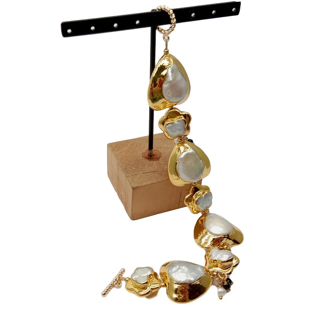 YYGEM natuurlijke hart- en blo - Toggle Clasp Gold recensie en prijs
