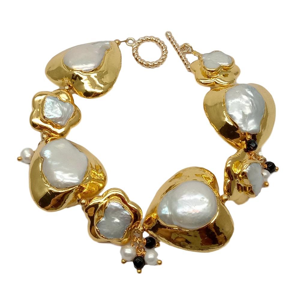 YYGEM natuurlijke hart- en blo - Toggle Clasp Gold recensie en prijs