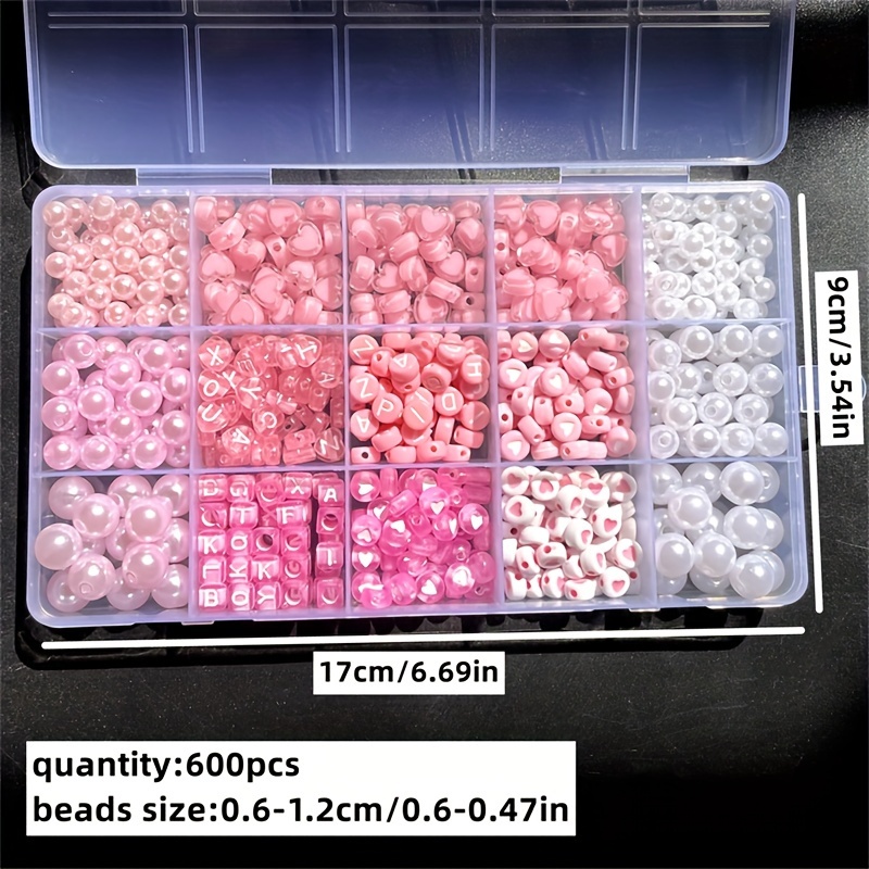 10-delige roze alfabetdoos, ac - Bead Organizer Tray recensie en prijs