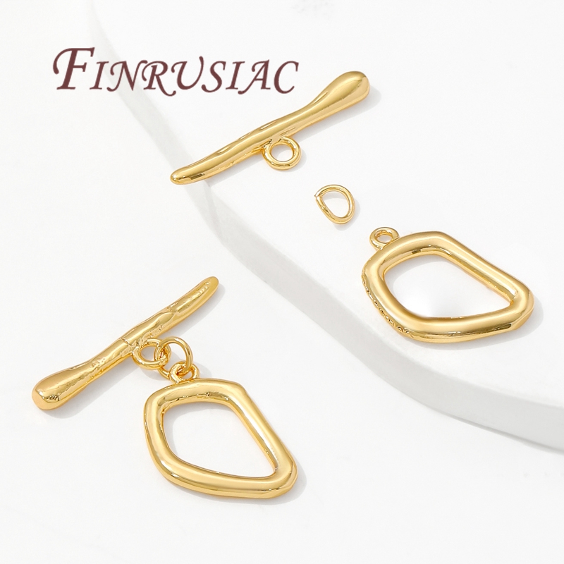 18K vergulde toggle sluitingen - Toggle Clasp Gold recensie en prijs