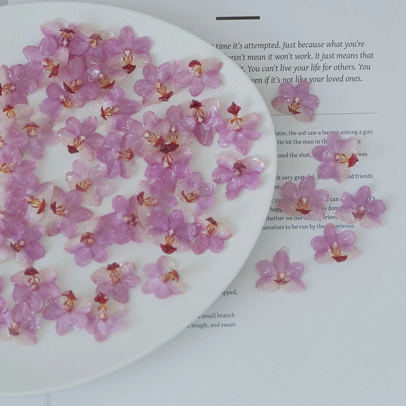 Natuurlijke roze hars orchidee - Jewelry Making Event recensie en prijs