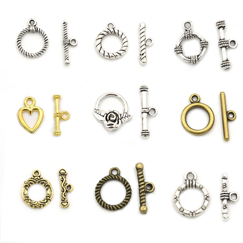 10 Sets Gold-Plaat Zilver Kleu - Toggle Clasp Gold recensie en prijs