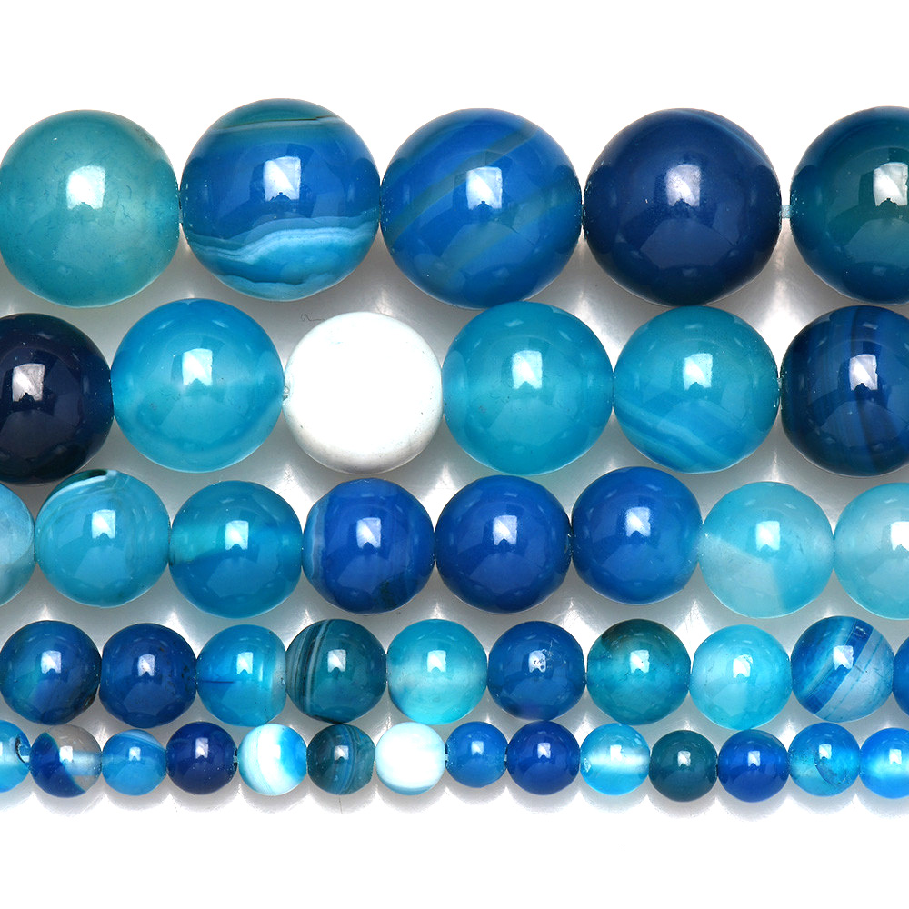 Natuursteen Gestreepte Blauwe  - Jewelry Making Gemstones recensie en prijs