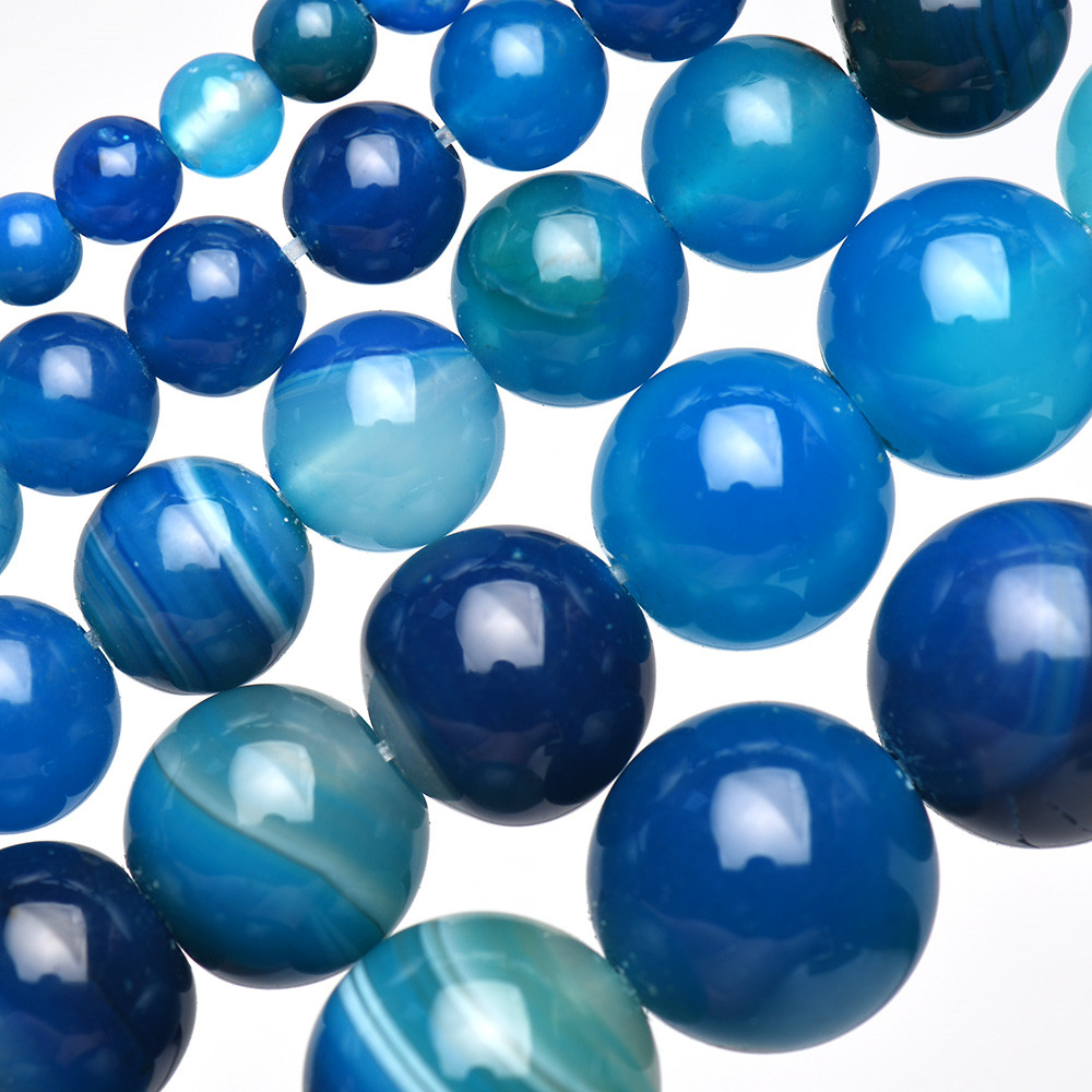Natuursteen Gestreepte Blauwe  - Jewelry Making Gemstones recensie en prijs