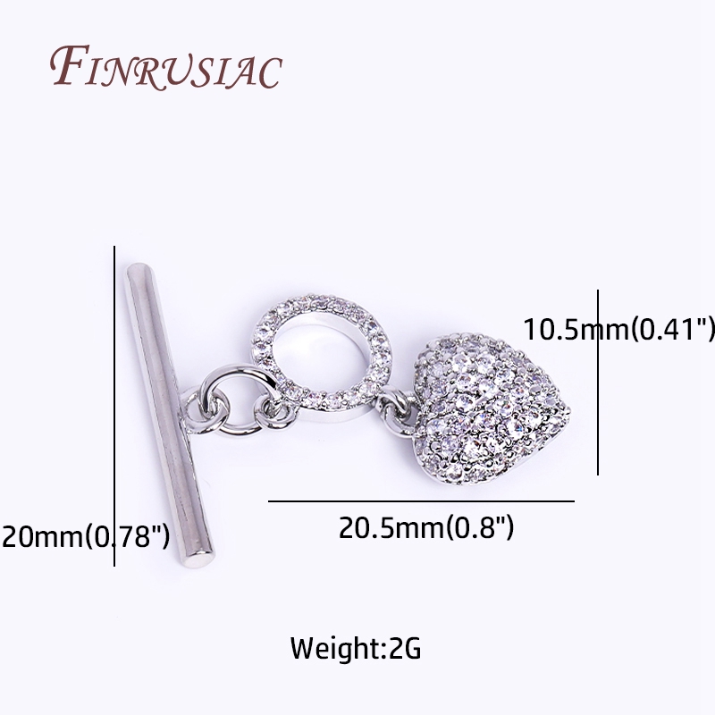 Ingelegde Zirkoon Ot Clasp Hog - Toggle Clasp Gold recensie en prijs