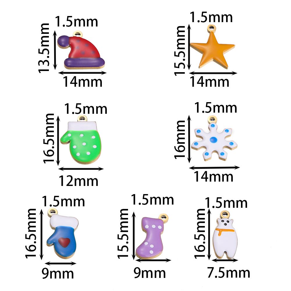 1 stuks roestvrij staal kersts - Jewelry Making Gloves recensie en prijs