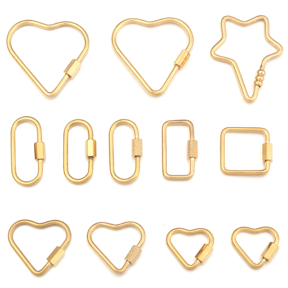 2pcs goud roestvrij staal hart - Jewelry Making School recensie en prijs