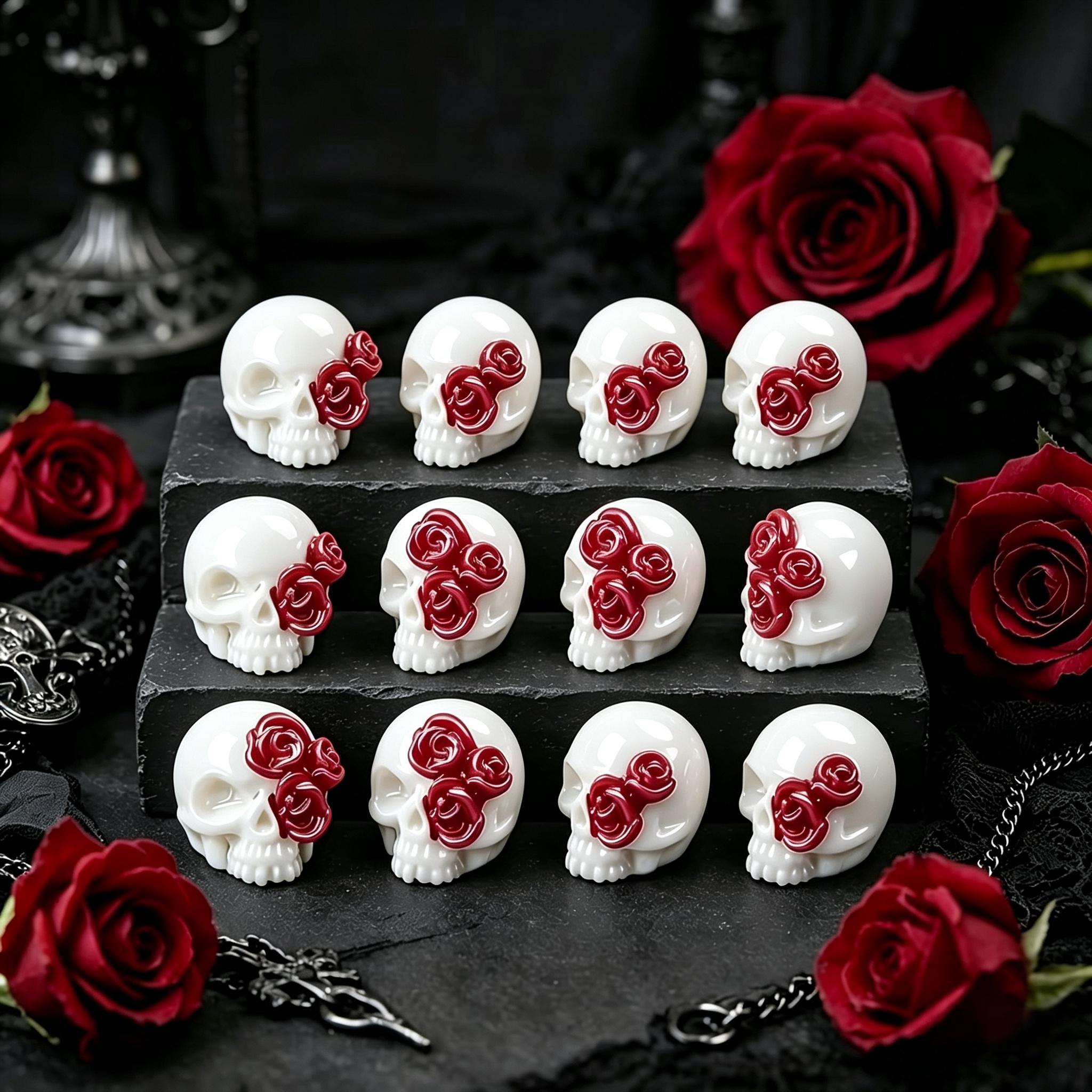 3D Rose Skull Hars Hangers Got - Jewelry Making Event recensie en prijs