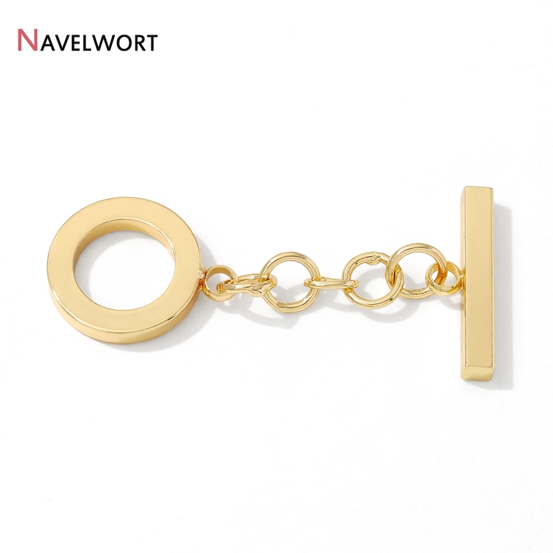 18K verguld messing metalen ro - Toggle Clasp Gold recensie en prijs