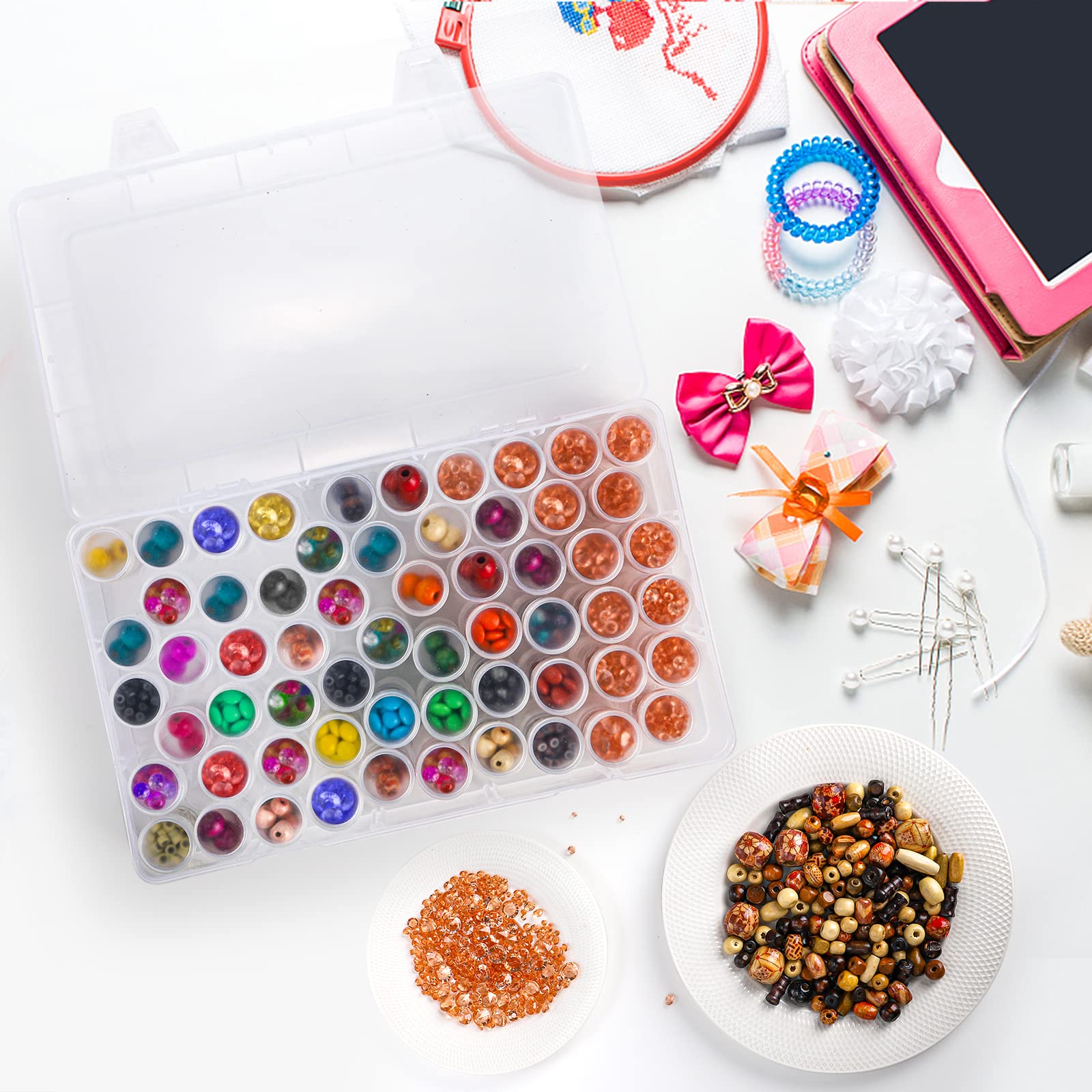 1pc 24/30//38/60 Slots Plastic - Bead Organizer Tray recensie en prijs