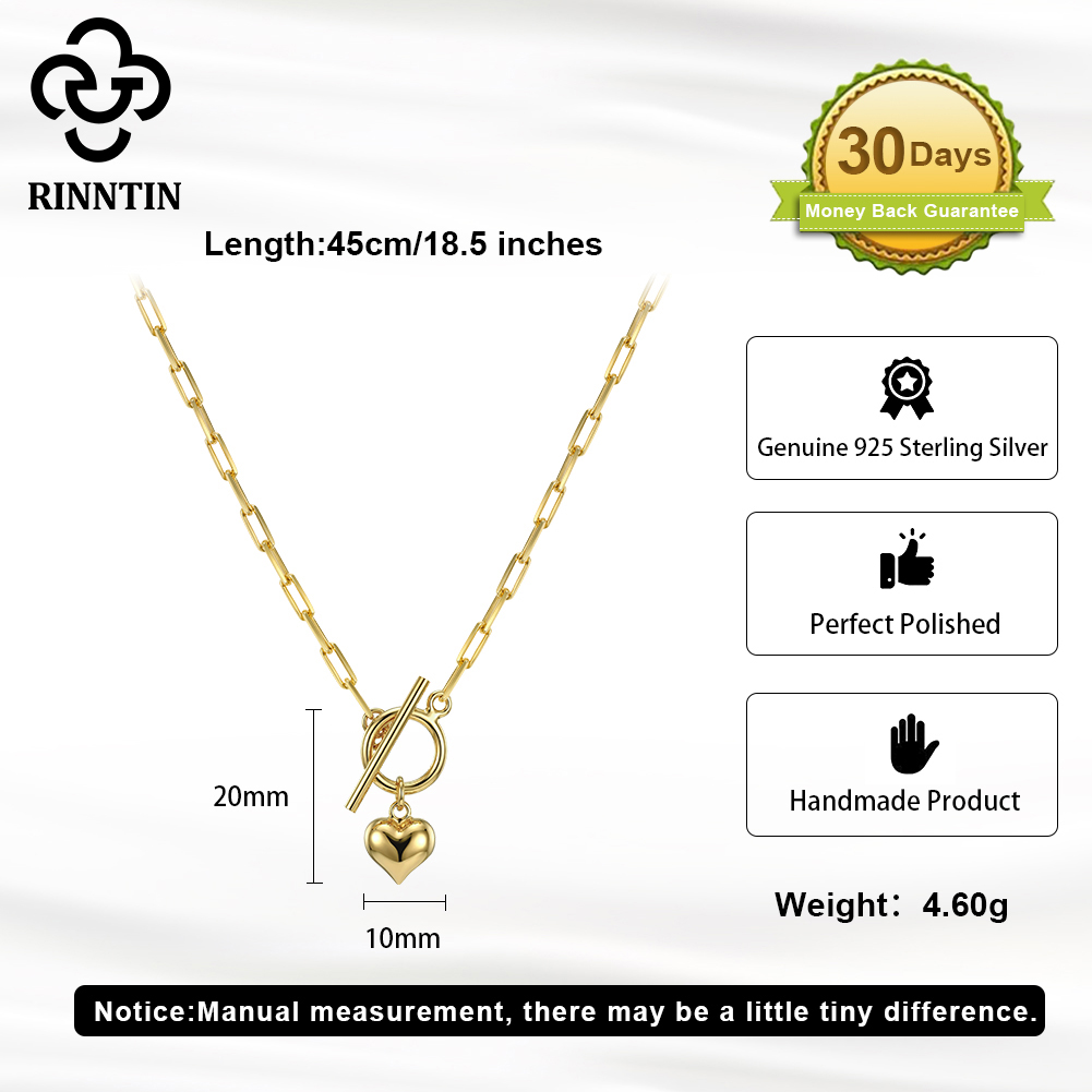 Rinntin 925 Sterling Zilver 14 - Toggle Clasp Gold recensie en prijs