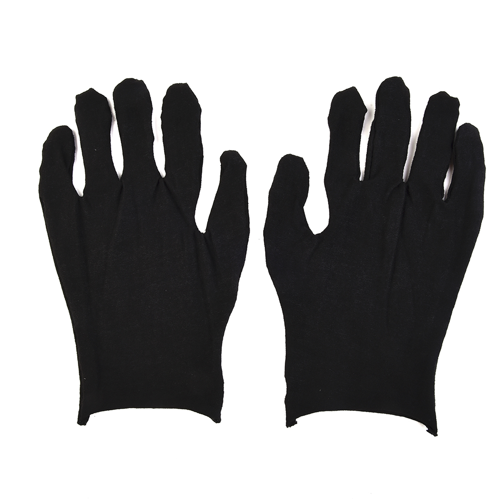 12 paar zwarte katoenen handsc - Jewelry Making Gloves recensie en prijs