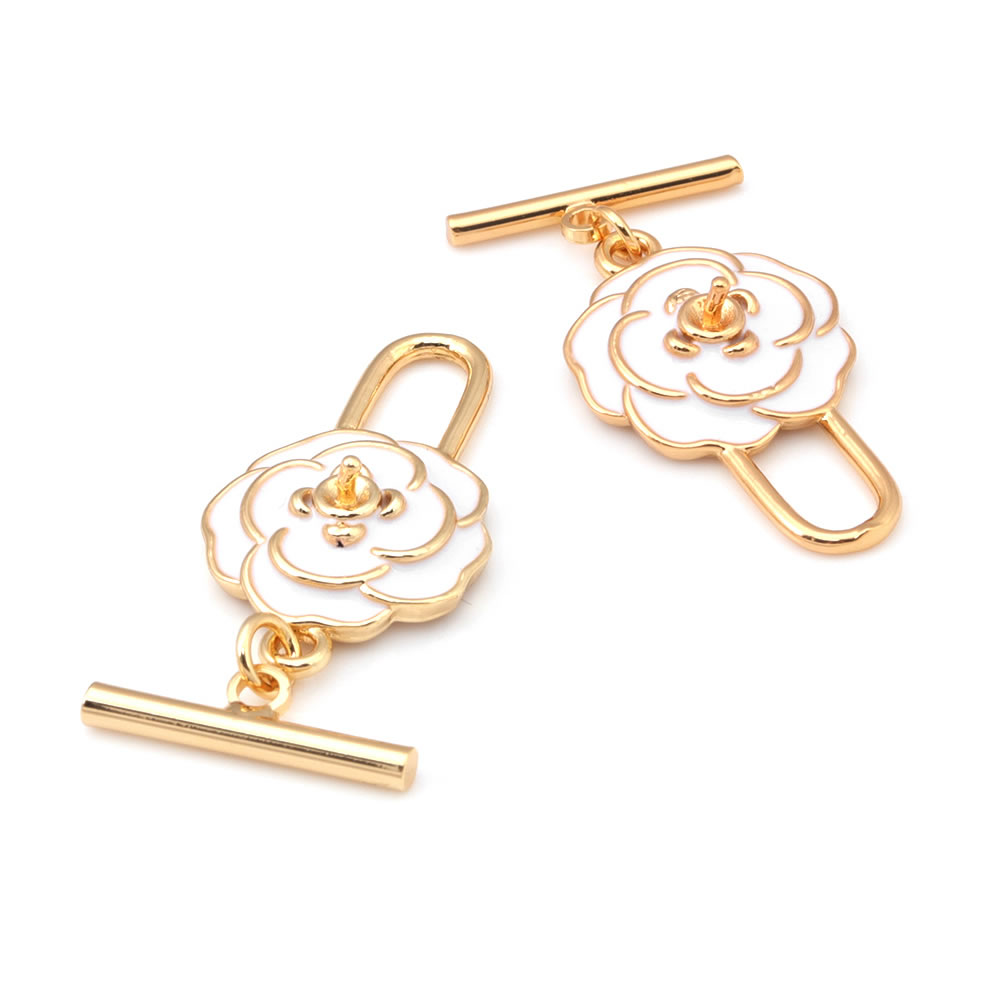 18K goudkleurige messing geome - Toggle Clasp Gold recensie en prijs