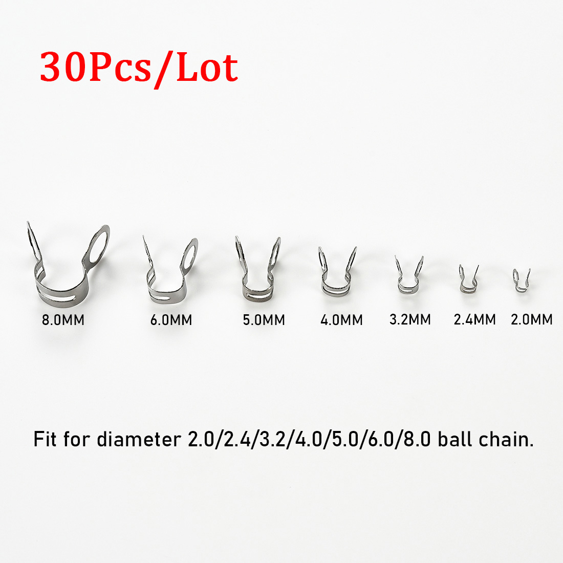 30 Stuks Rvs Ball Chain Connec - Jewelry Making School recensie en prijs