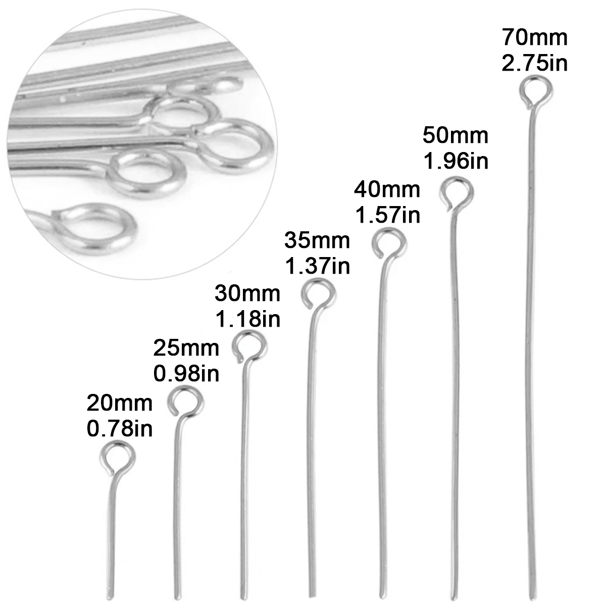 100 stuks/verpakking RVS oogsp - Jewelry Making Rivets recensie en prijs
