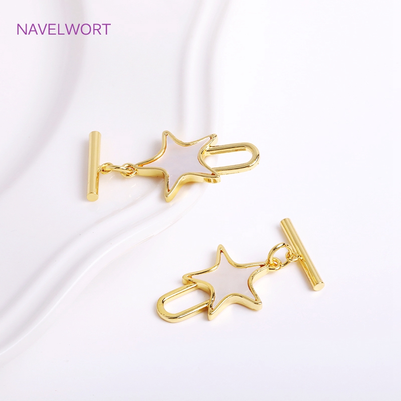 Trendy Natuurlijke Shell Penta - Toggle Clasp Gold recensie en prijs