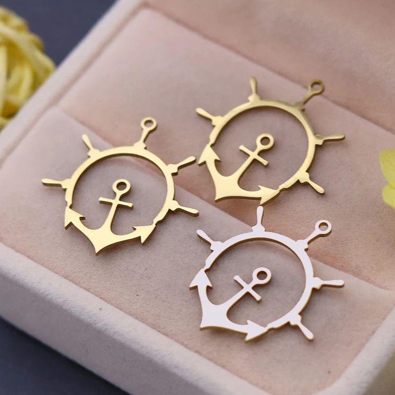 3 stks Kompas Anker Kruis Rvs  - Jewelry Making Guide recensie en prijs