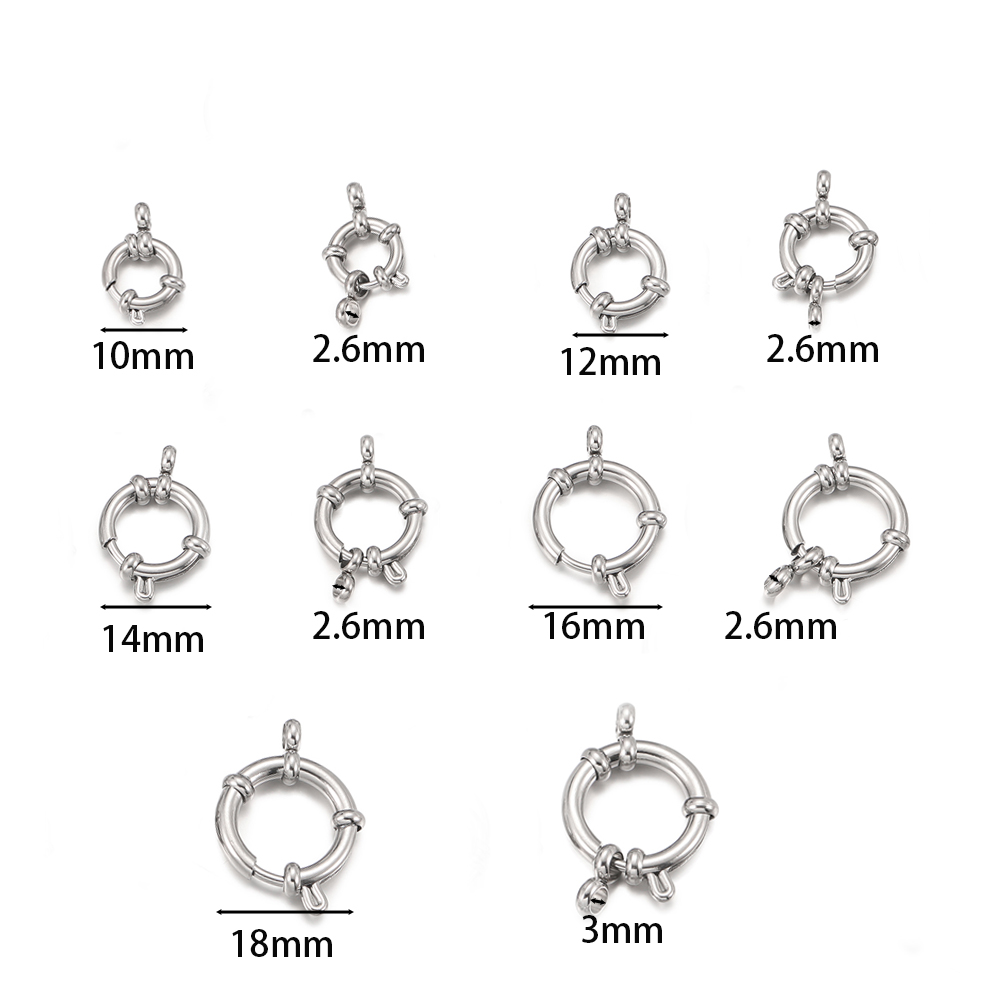2 stuks roestvrijstalen ronde  - Jewelry Making School recensie en prijs
