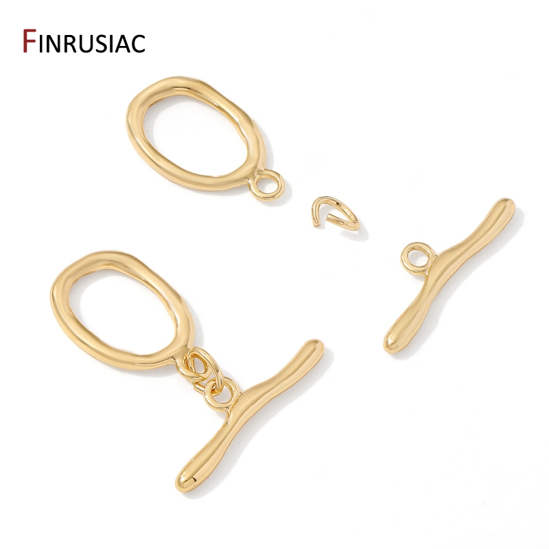 18K verguld messing ovale/hart - Toggle Clasp Gold recensie en prijs