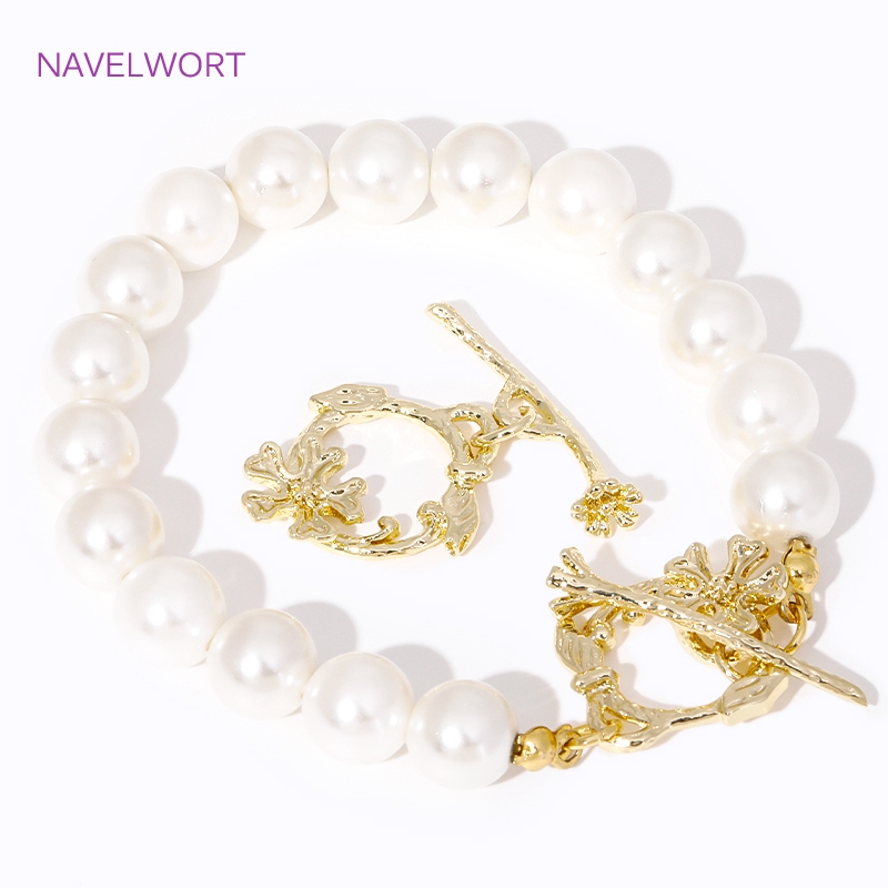 Trendy 18K vergulde bloemtak O - Toggle Clasp Gold recensie en prijs