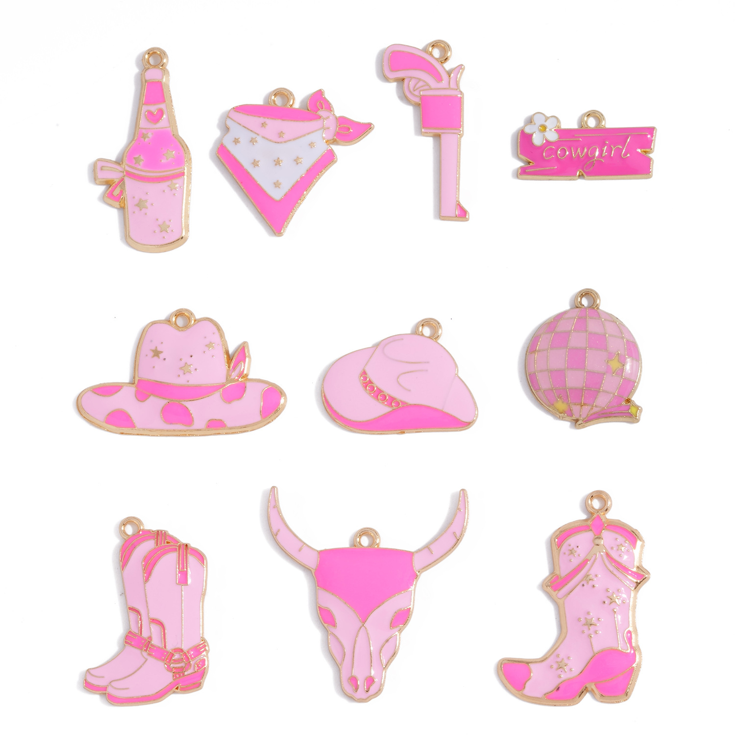 Cowboy Cowgirl Emaille Charms  - Jewelry Making Event recensie en prijs