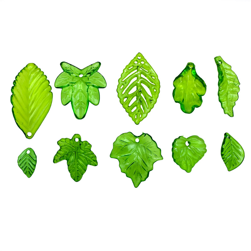 Ongeveer 20 stuks groen acryl  - Jewelry Making Event recensie en prijs