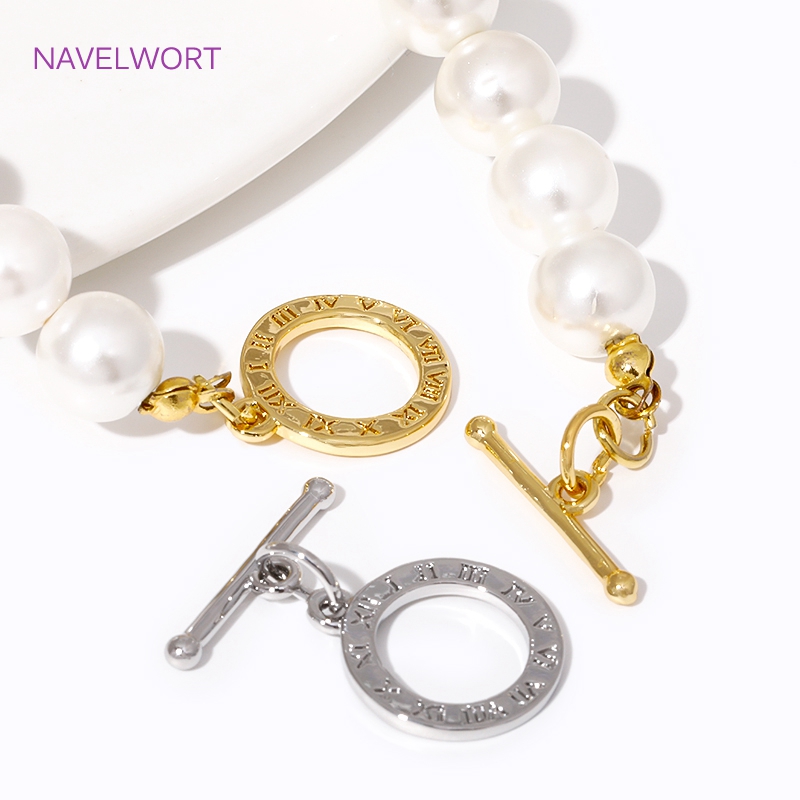 18K vergulde ronde OT sluiting - Toggle Clasp Gold recensie en prijs