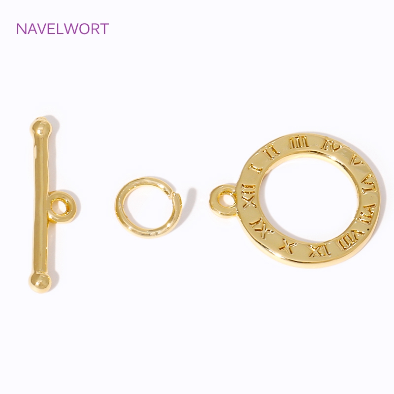 18K vergulde ronde OT sluiting - Toggle Clasp Gold recensie en prijs