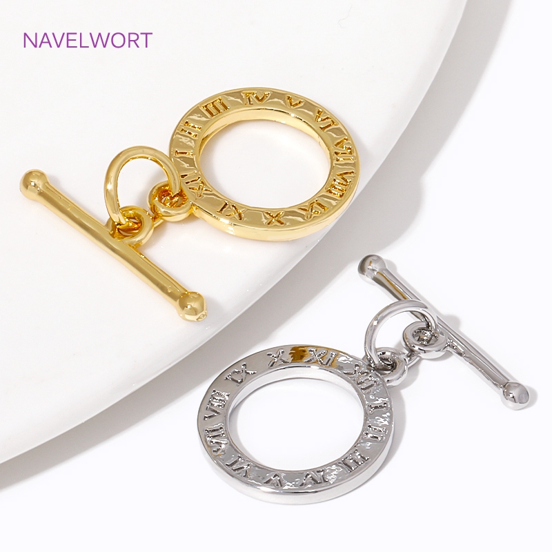 18K vergulde ronde OT sluiting - Toggle Clasp Gold recensie en prijs