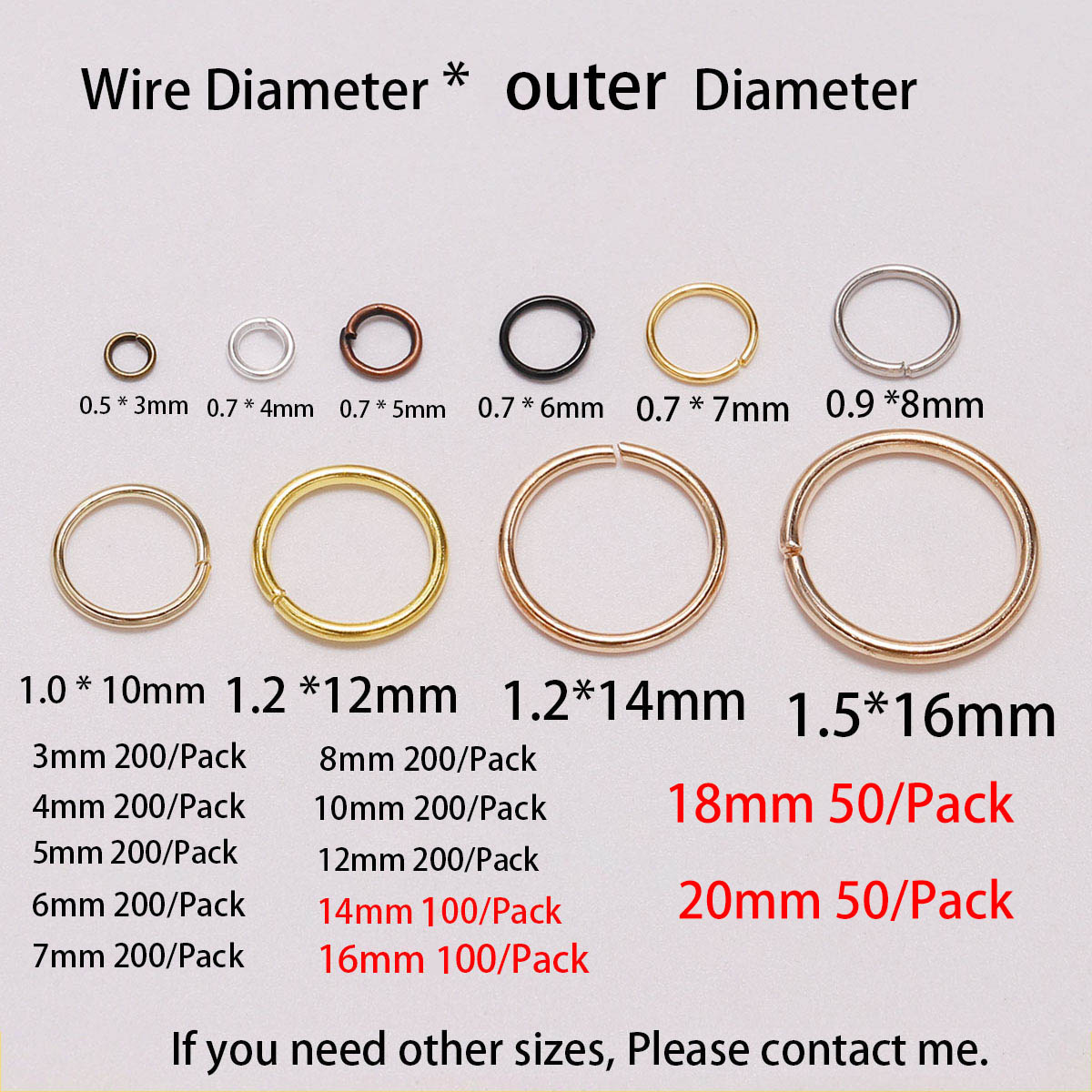 50/100/200 stuks 3-20 mm Multi - Jewelry Making Supplies Wholesale recensie en prijs