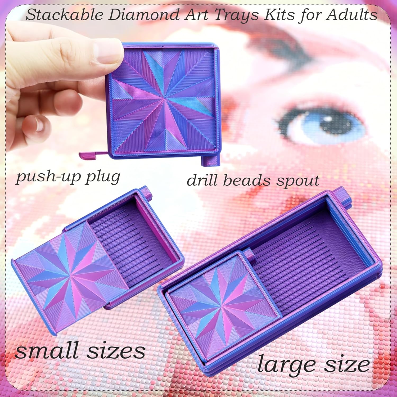 3-in-1 Diamant Art Bakjes Met  - Bead Organizer Tray recensie en prijs